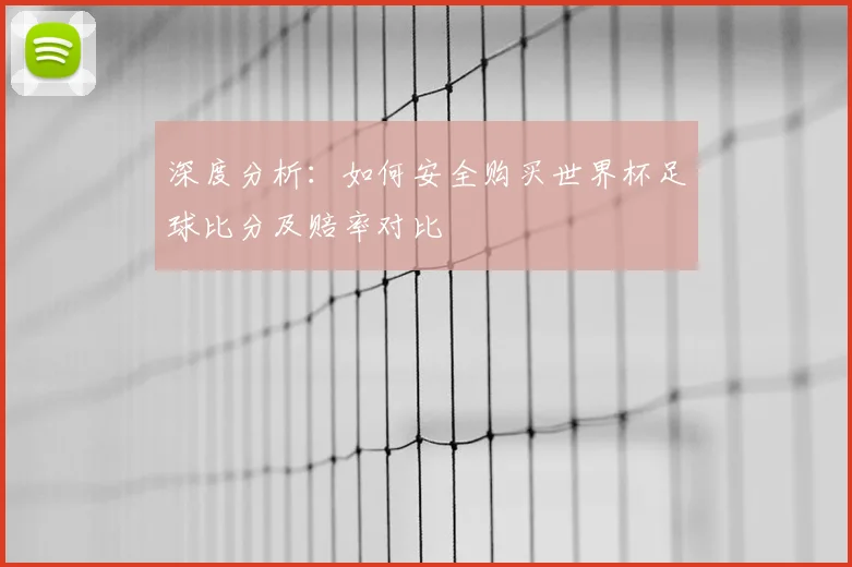 深度分析：如何安全购买世界杯足球比分及赔率对比